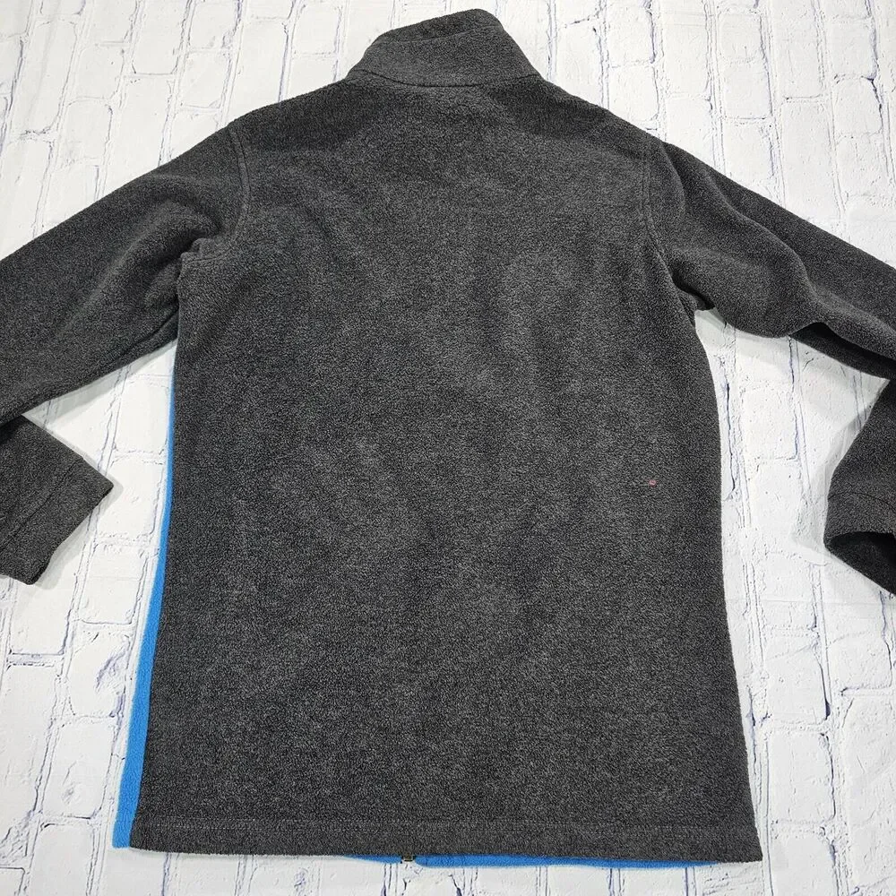 Columbia Steens Mountain Fleece Zip Up Jacket Blue Gray BOYS YOUTH SIZE XL